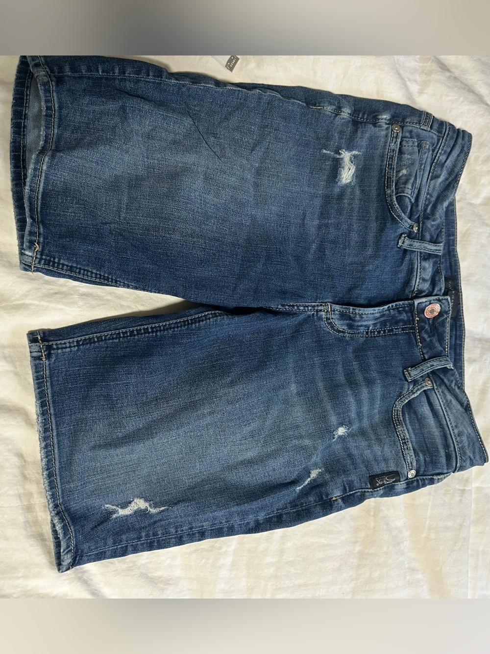 Silver Jeans Blue Distressed Denim Women's Shorts